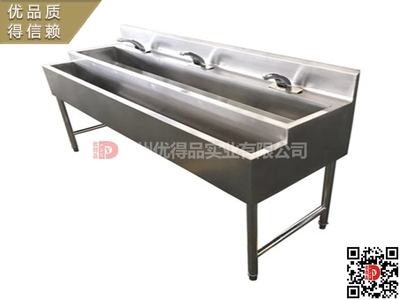 定制医用不锈钢双槽清洗池 污物器械清洗槽 消毒水池 冲洗槽浸泡池厂家