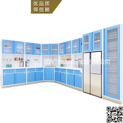 医院治疗室处置台钢制处置调剂柜护士台处置室配药台牙科口腔边柜