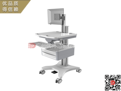 福建昭通市人民医院病房区可升降电脑推车 查房车移动台车 护理工作车 抢救推车 无线查房推车 智能送药推车 定制厂家
