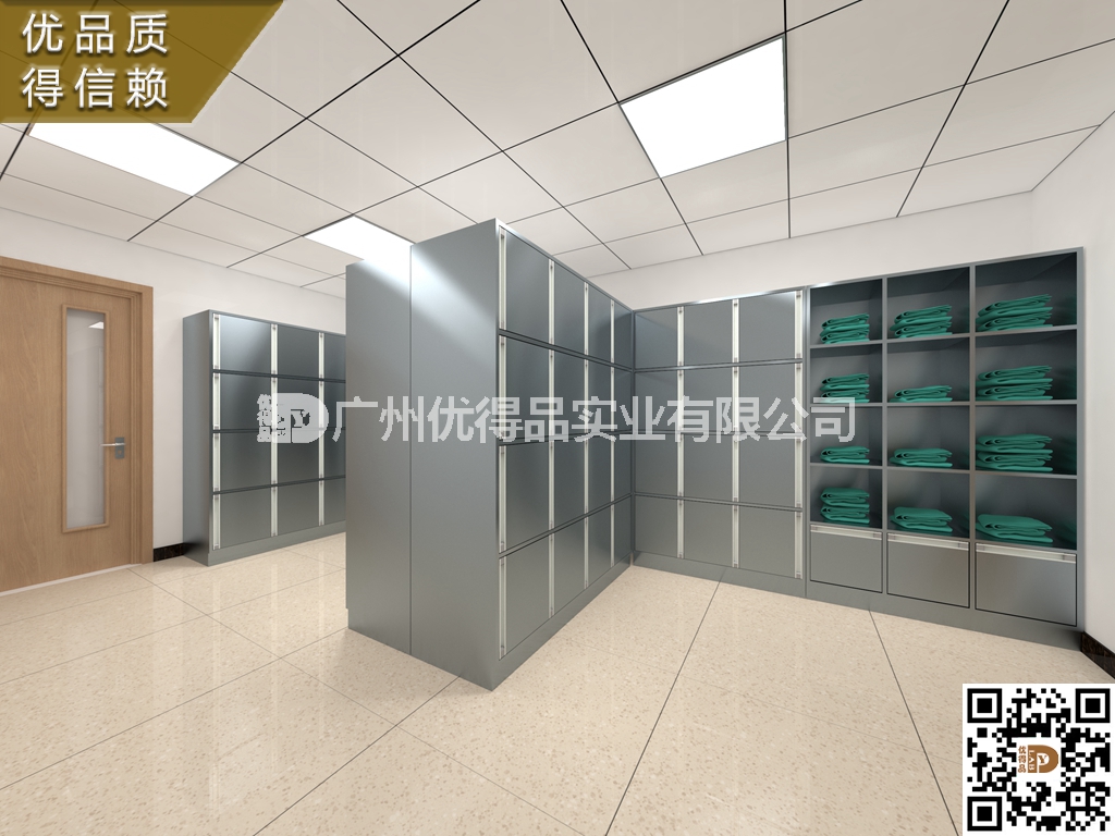 厂家直销医院医用衣服储物柜 不锈钢西药货架中药储物柜 医用外塑型防锈层架