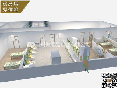 厂家定制中医儿科艾灸室推拿理疗室足浴药浴室一体设施 中医儿科艾灸排烟系统